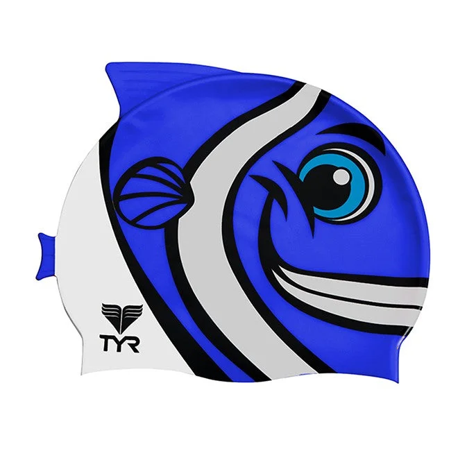 TYR Kid's CharacTYR Happy Fish Swim Cap