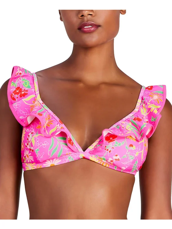 Womens Floral Bikini Bikini Swim top