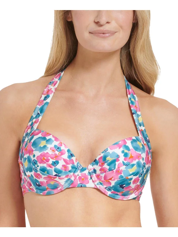 Womens Underwire Floral Bikini Swim top