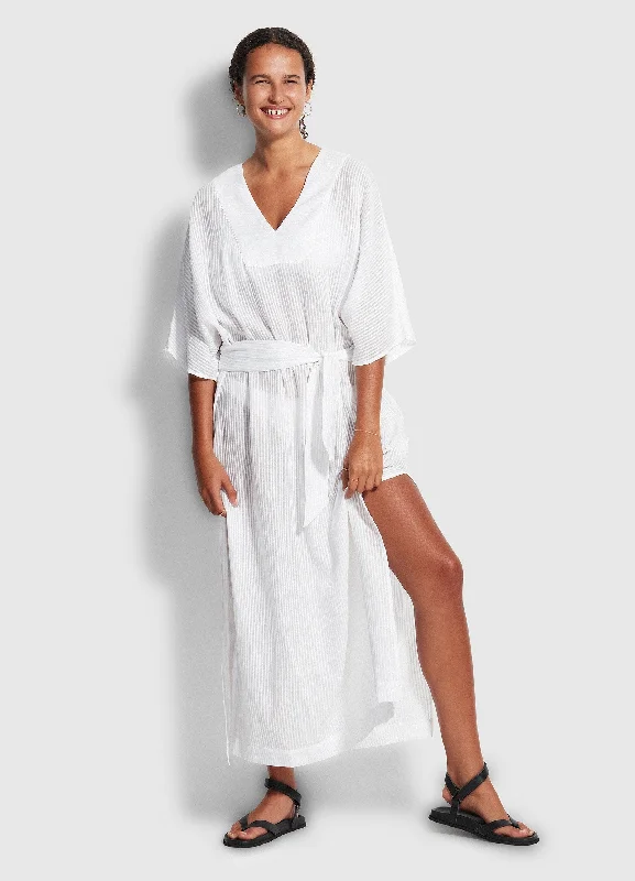 Longshore Kaftan   - White