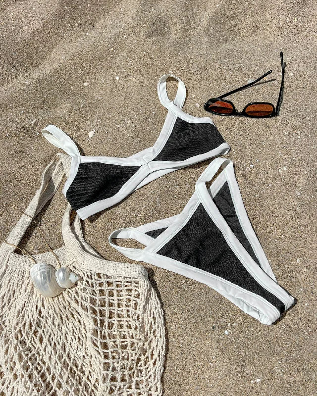 Mackenzie Bikini Bottom - Black-Cream