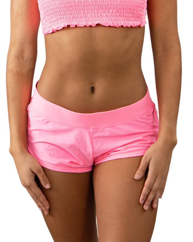 Solid Pink Women´s Shorts Bottom