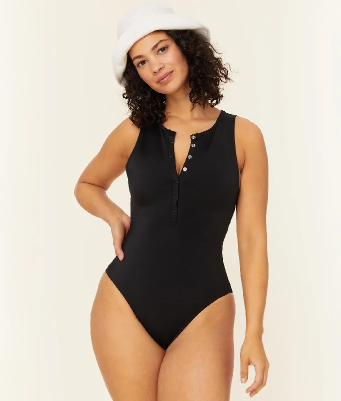 The Malibu One Piece - Flat - Black - Classic